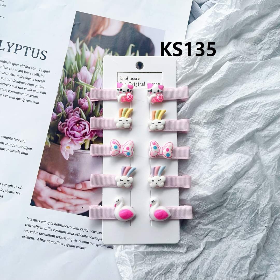 Kẹp Tóc Gắn Charm. Phụ Kiện Tóc Xinh Xắn Cho Bé Gái