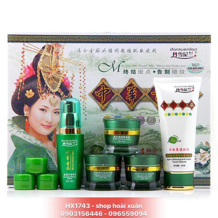 Bộ kem hoàng cung xanh Danxuenilan dành cho da nám và tàn nhang - HX1743