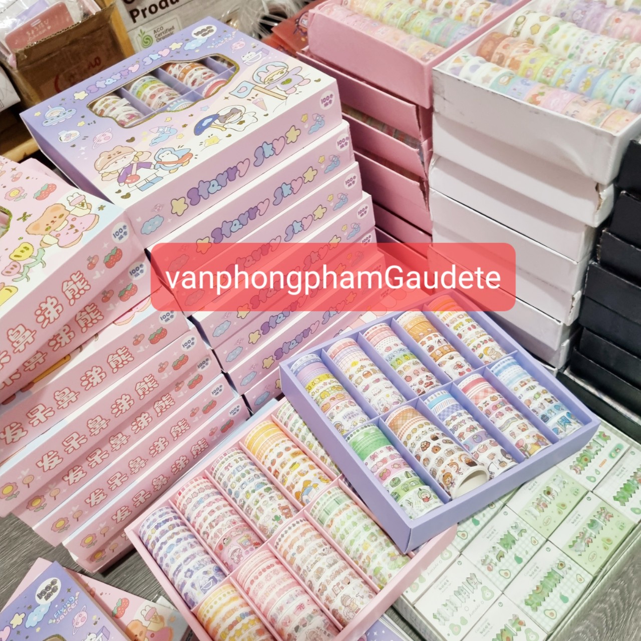Hộp 100 cuộn băng dính washi_washi_trang_trí