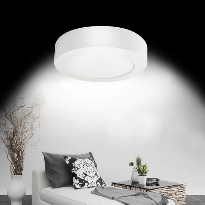 Đèn led ốp trần tròn Ánh sáng Vàng (6W - Φ120) - MD39