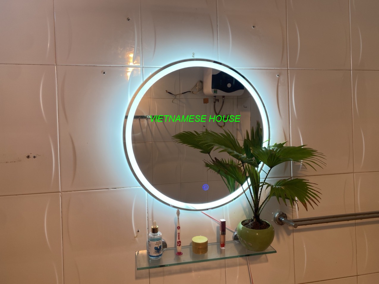 (Giá Xưởng) Gương tròn D40.D50 đèn led cảm ứng (Vietnamese House)