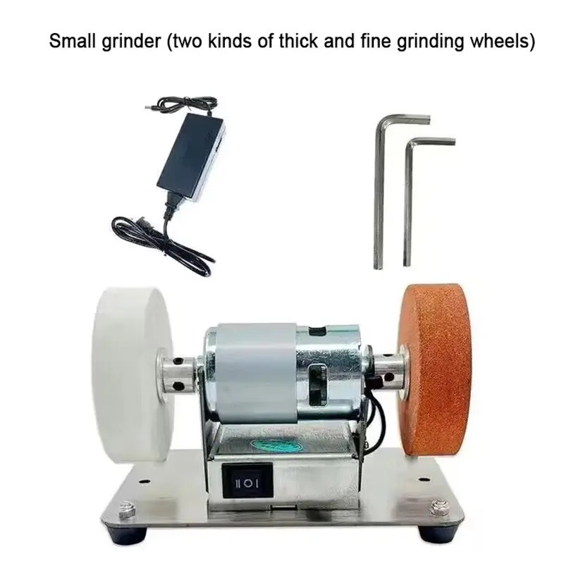 Mini Electric Knife Sharpener Grinder with Dual Grit Wheels for Scissors & Knives