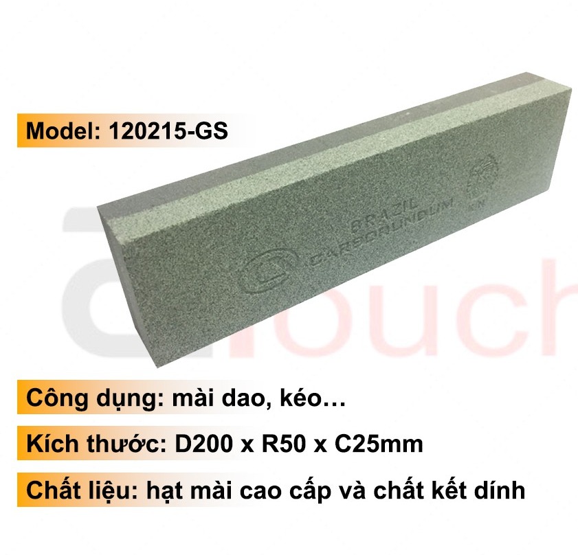 Đá Mài Mọi Mã 120215-GS Cao Cấp 2 Mặt Mài Dao Kéo Hiệu GS (Chính Hãng)