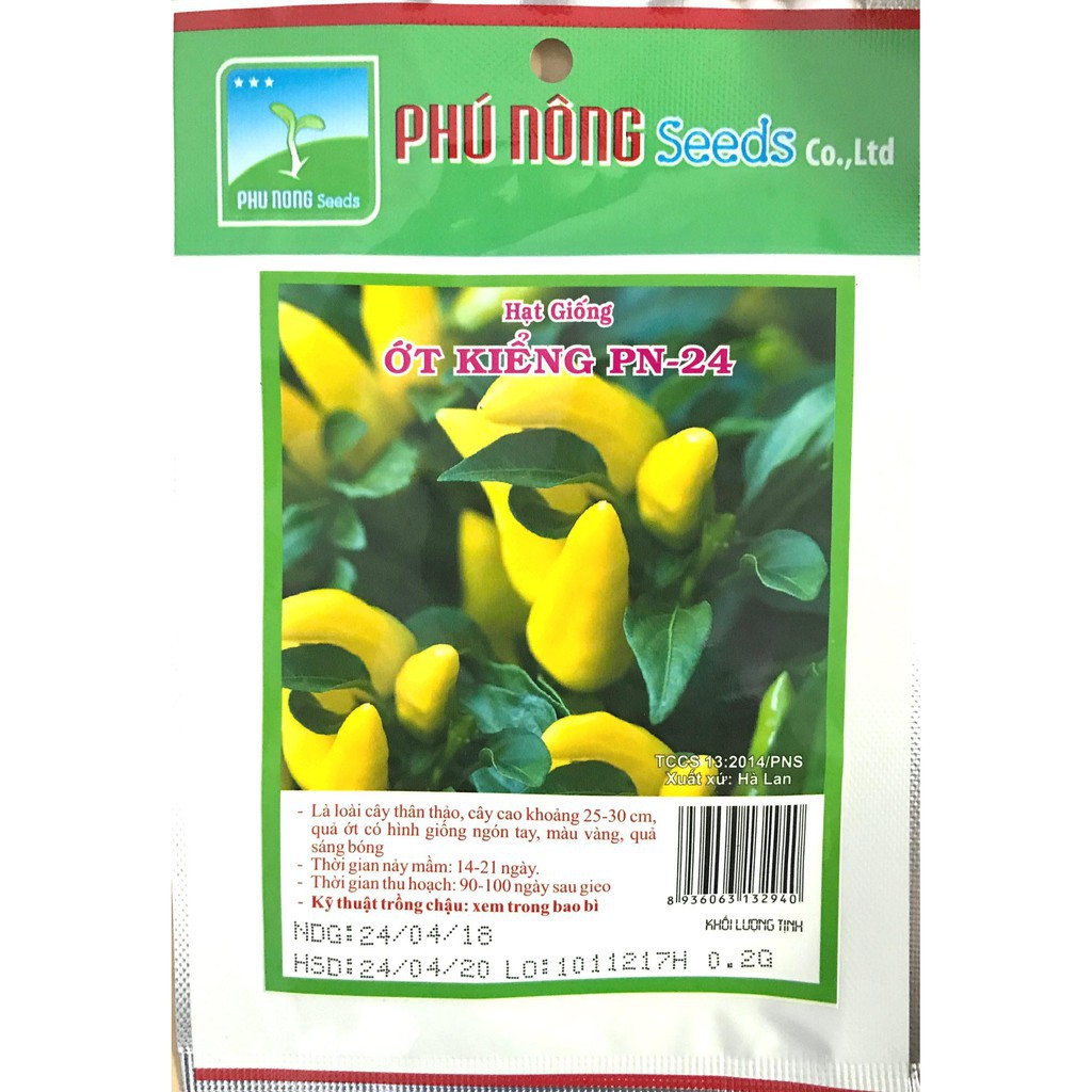 Hạt Giống Ớt Kiểng Phú Nông