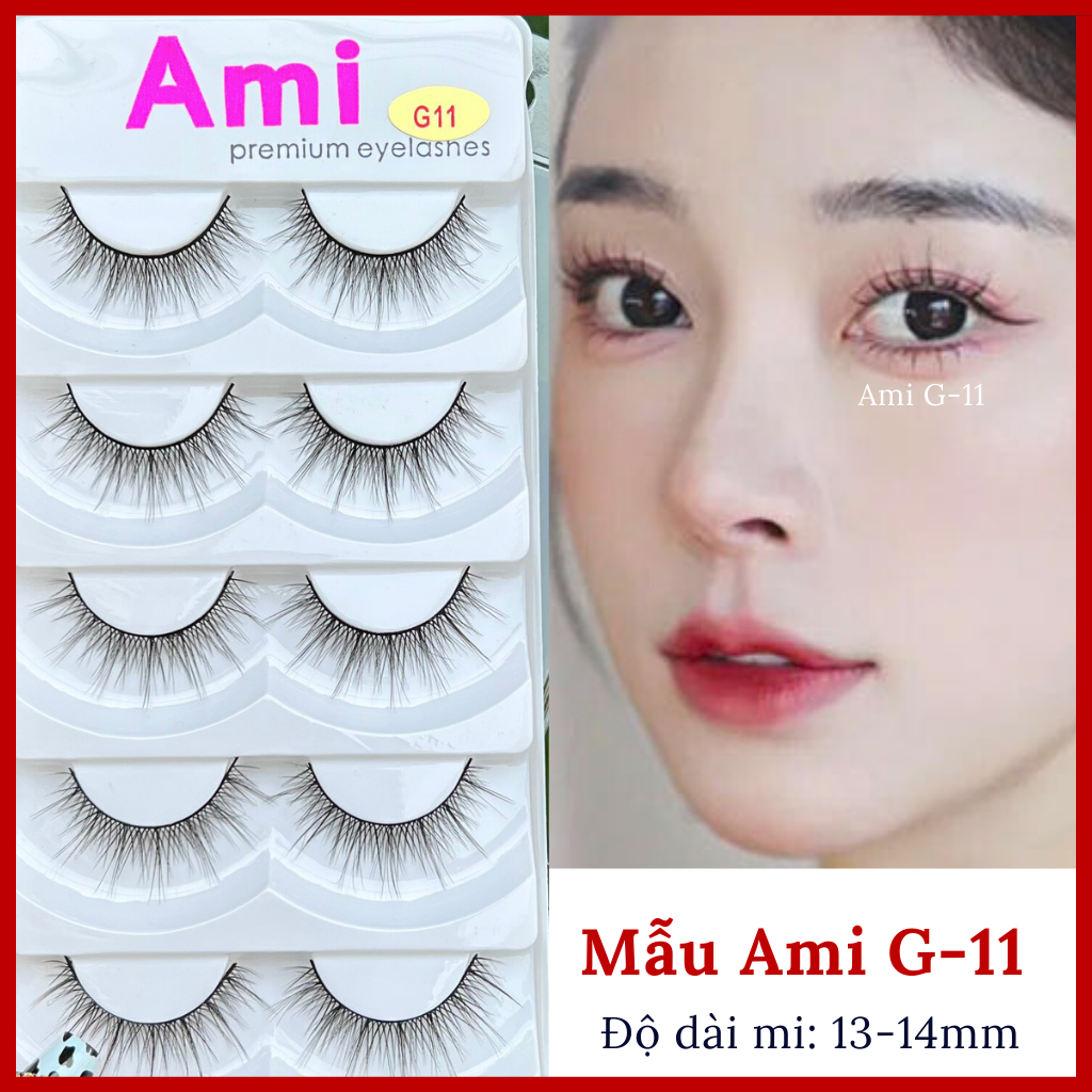 Lông Mi Giả Chồn Tự Nhiên Cao Cấp Ami 5 Cặp