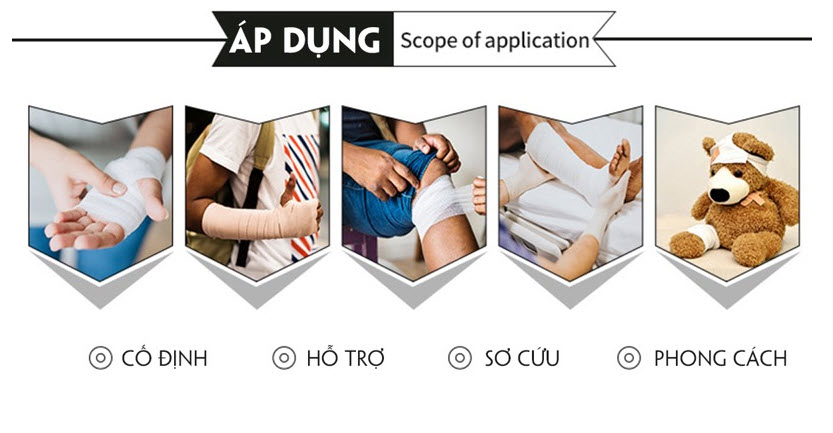 Băng dán thun thể thao tự dính (1 cuộn) - Loại 7.5cm