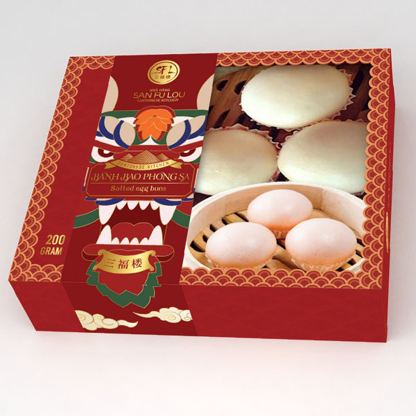 [San Fu Lou] Bánh Bao Phong Sa - 6 cái (200gr)