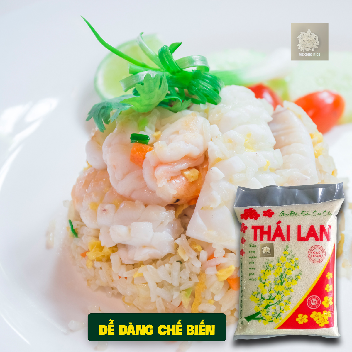 Gạo Thơm Thái Lan dẻo vừa thơm cơm
