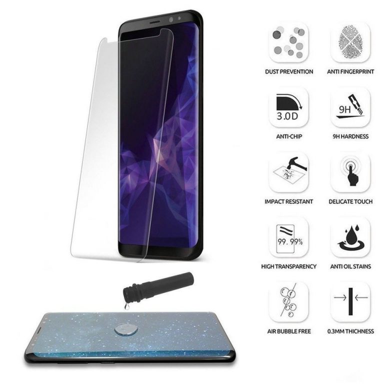 Kính cường lực full màn hình Samsung Galaxy Note (Keo UV) NOTE 8