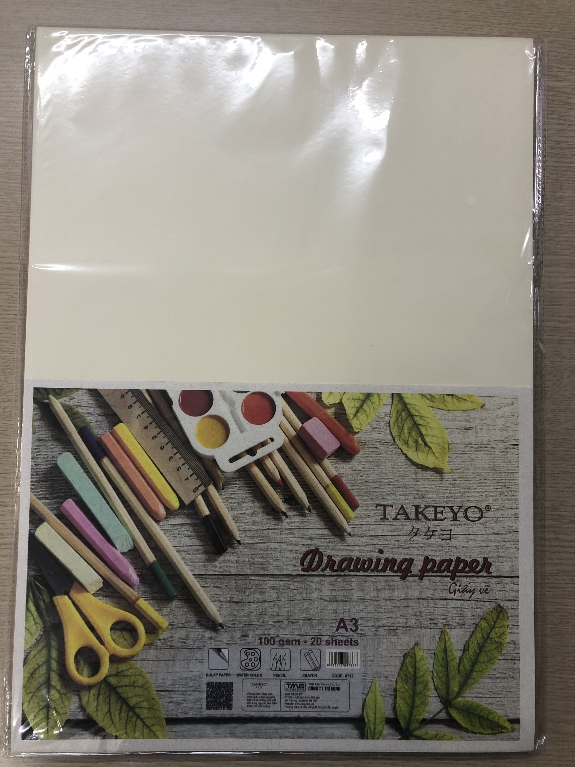 Giấy vẻ Takeyo A3, A4 Xấp 20 tờ