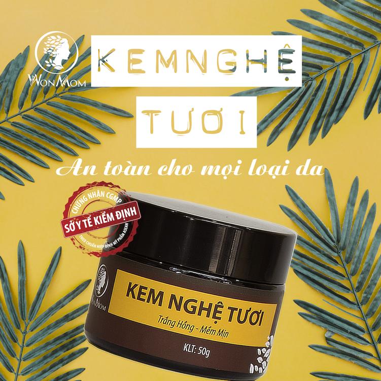 Combo Chống Rụng Tóc & Rạn Da Cho Mẹ Bầu Wonmom (1 Dầu Gội Bồ Kết 1 kem Nghệ Tươi)