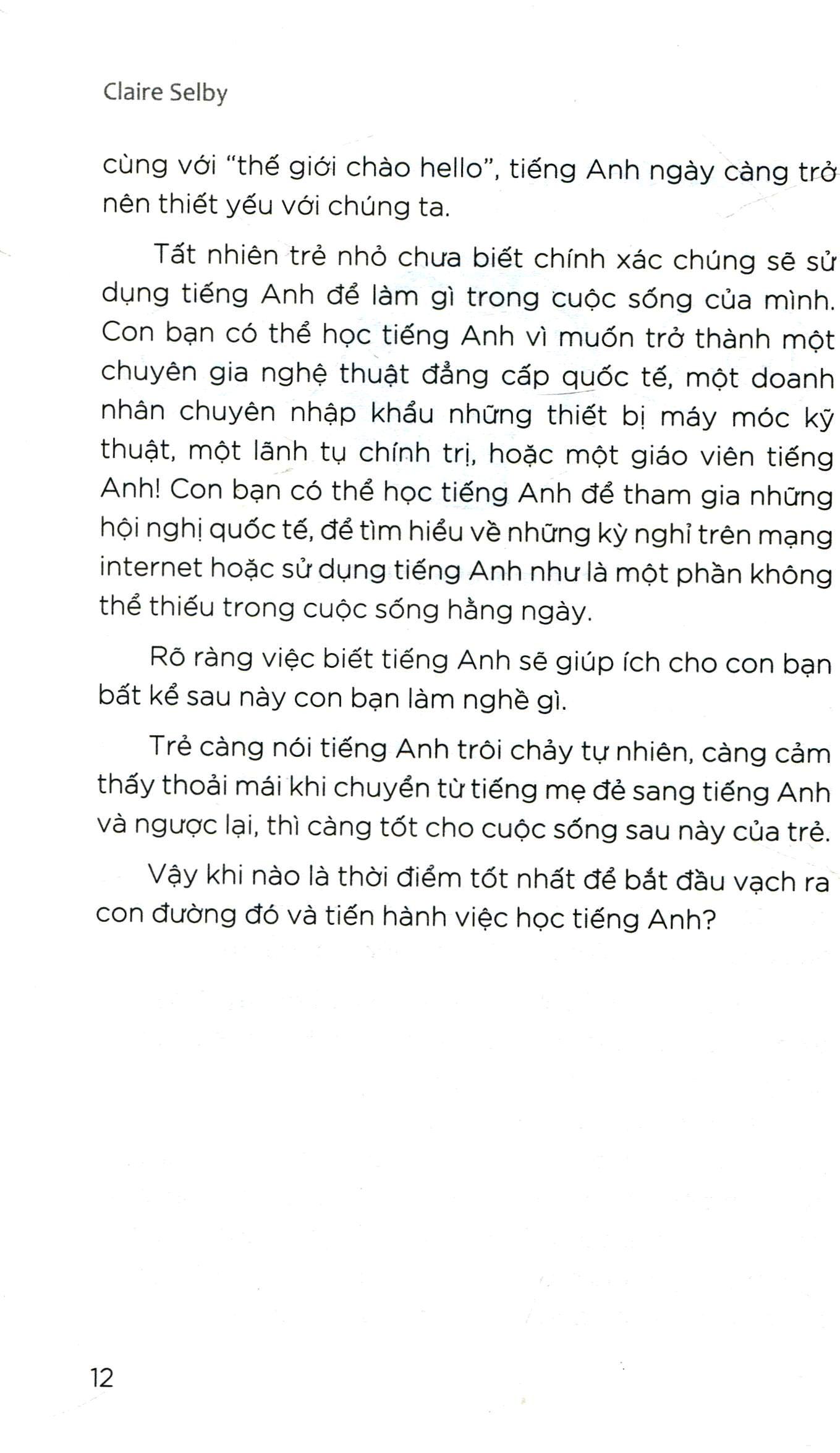 Bí Quyết Giúp Con Giỏi Tiếng Anh - Claire Selby,Quế Chi