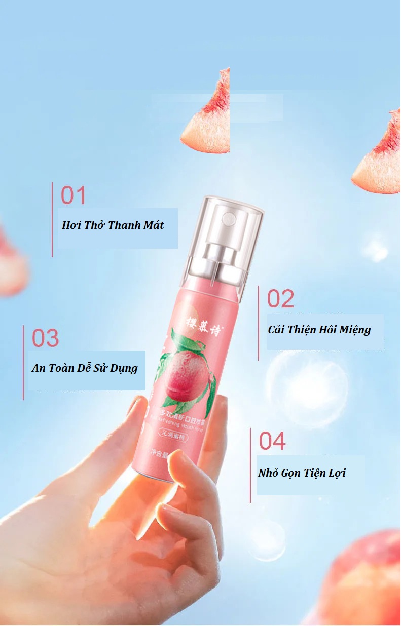 Chai Xịt Miệng Hương Trái Cây
