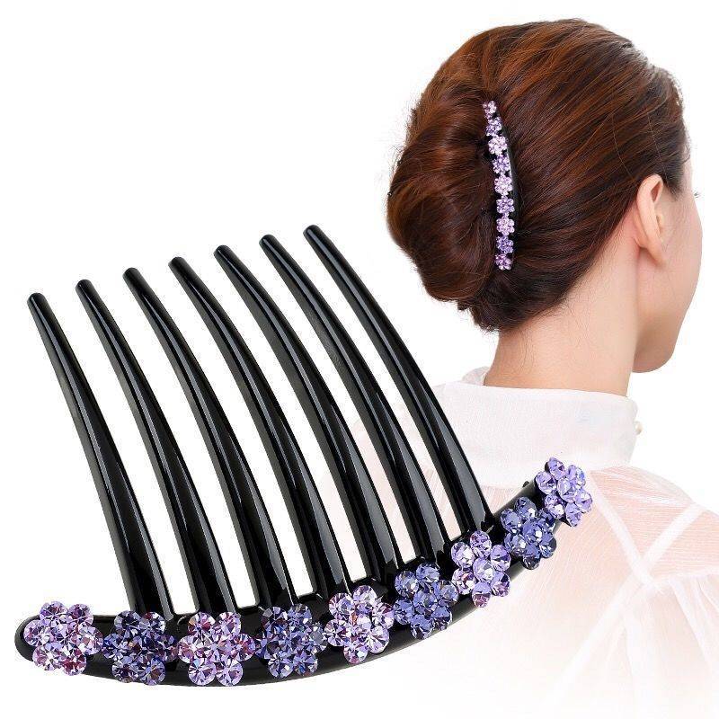 [phần 2] 1 cài tóc nữ 7 răng hình Bông Hoa xinh lấp lánh