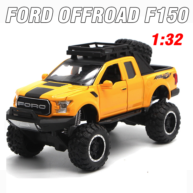 Xe ô tô bán tải FORD offroad F150 tỉ lệ 1:32 có âm thanh và đèn đồ chơi cho trẻ em