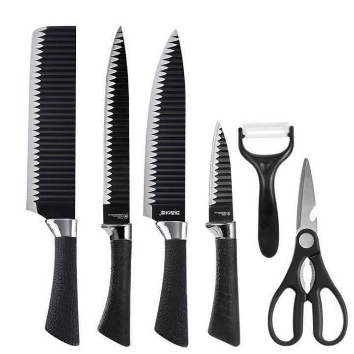 BÁO GIÁ Dao Làm Bếp Nhật Bản | Shopee Lazada Sendo Tiki mới nhất 58 BỘ DAO NHÀ BẾP NHẬT BẢN 6 MÓN CHỐNG DÍNH - KHÁNG KHUẨN, DAO NHẬT LÀM BẾP CAO CẤP THÍCH HỢP LÀM QUÀ TẶNG CHO BÀ NỘI TRỢ