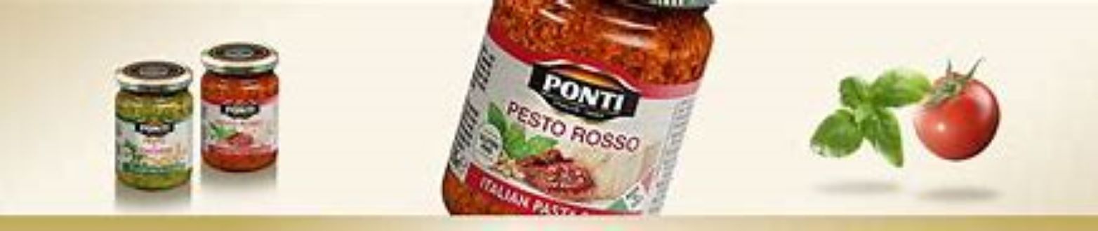 SỐT MÌ Ý PASTA PESTO ROSSO HIỆU PONTI (135G)