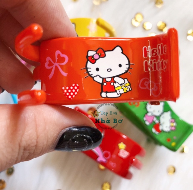 [HCM]Kẹp Tóc Càng Cua 3 Răng Hình Kitty Hàng Cao Cấp