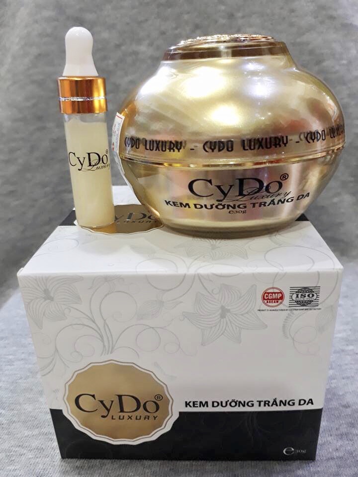 KEM CYDO LUXURY DƯỠNG TRẮNG DA MẶT 7 TÁC DỤNG 30GR TẶNG KÈM 1 CHAI SERUM