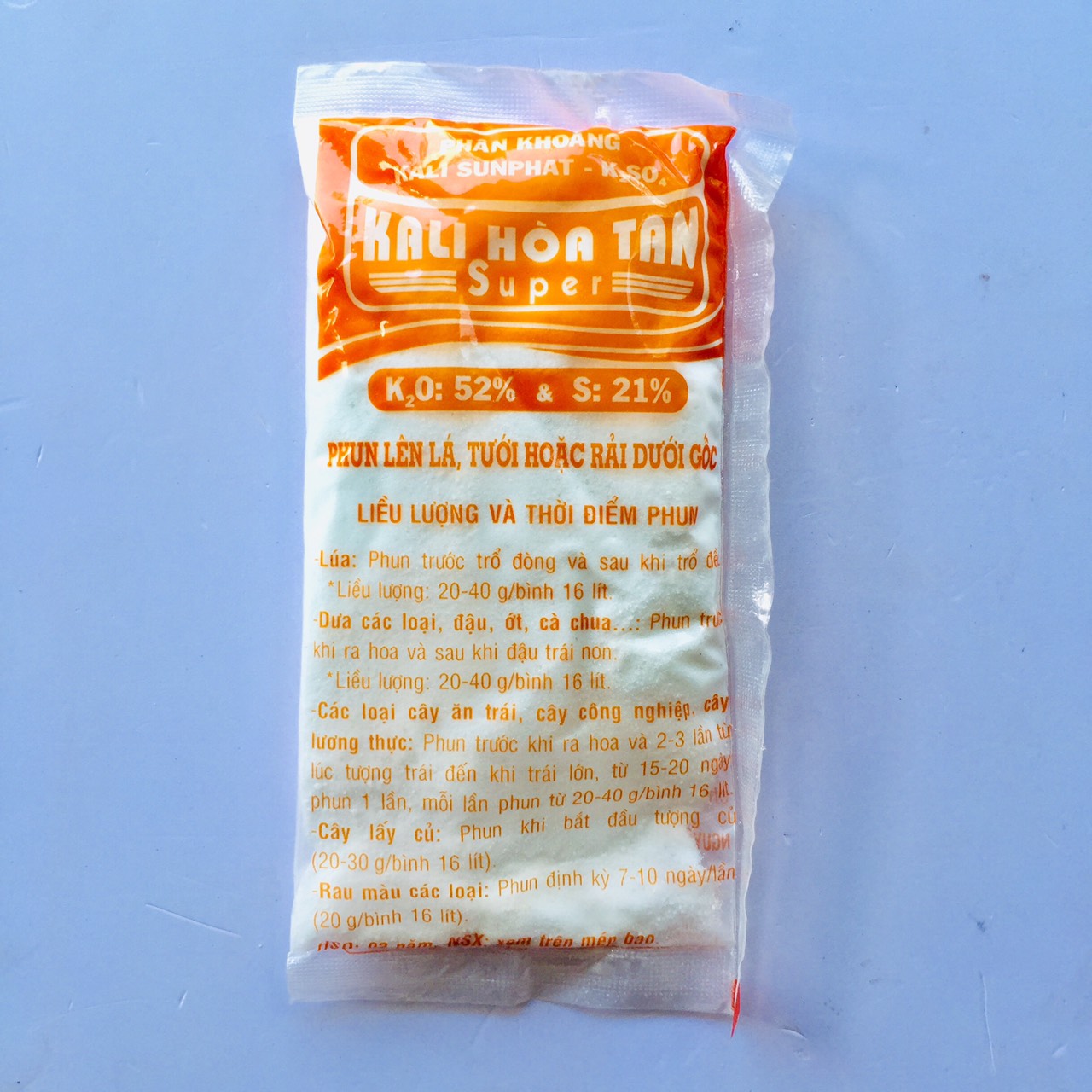 Phân khoáng Kali Sunphat K2SO4 - Gói 100GR