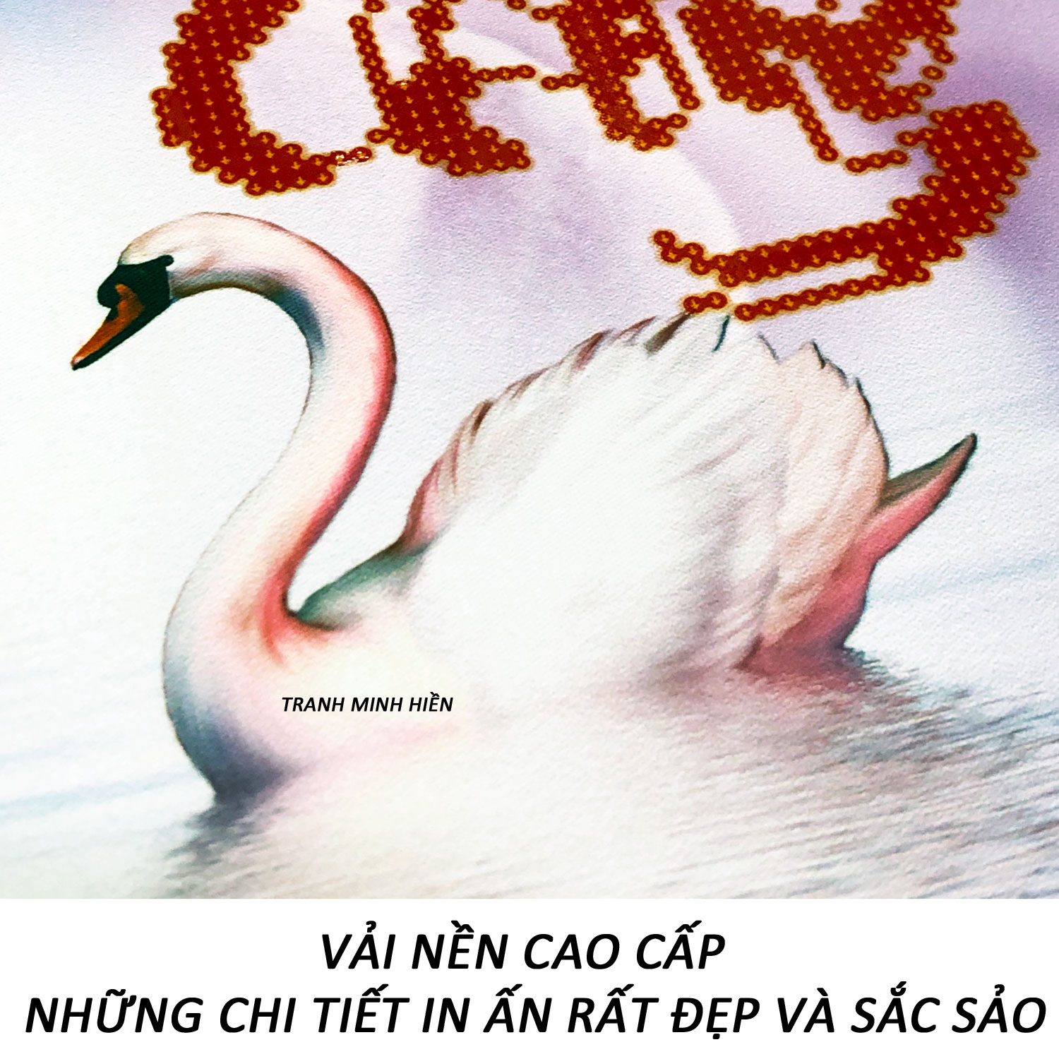 Tranh Đính Đá Vợ Chồng Hạnh Phúc Bền Lâu 16 (Kèm Quà Tặng) - Tranh Minh Hiền (TỰ ĐÍNH ĐÁ)