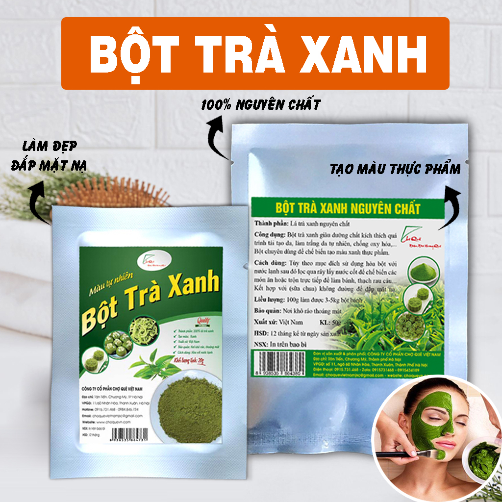 Bột Trà Xanh Gói 50g