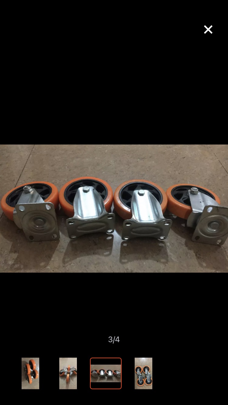 [HCM]Bộ 4 cái bánh xe đẩy 125x32 BX