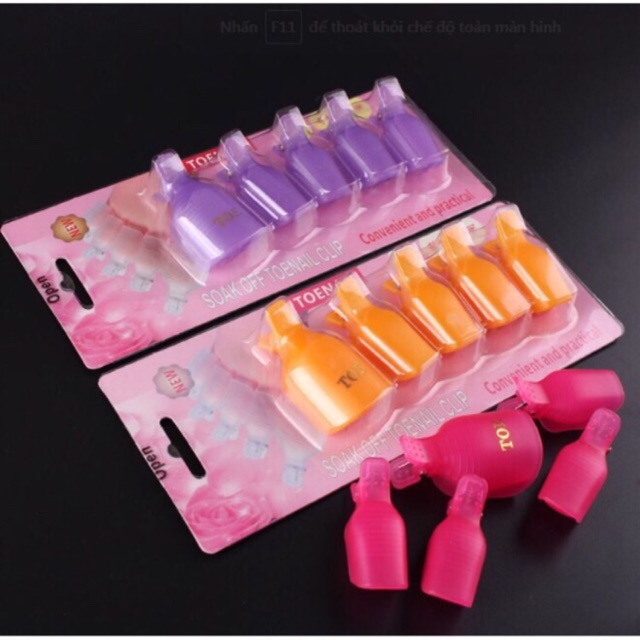 Kẹp Ủ Phá Gel Chân Bộ 5 Chiếc - sinailmi
