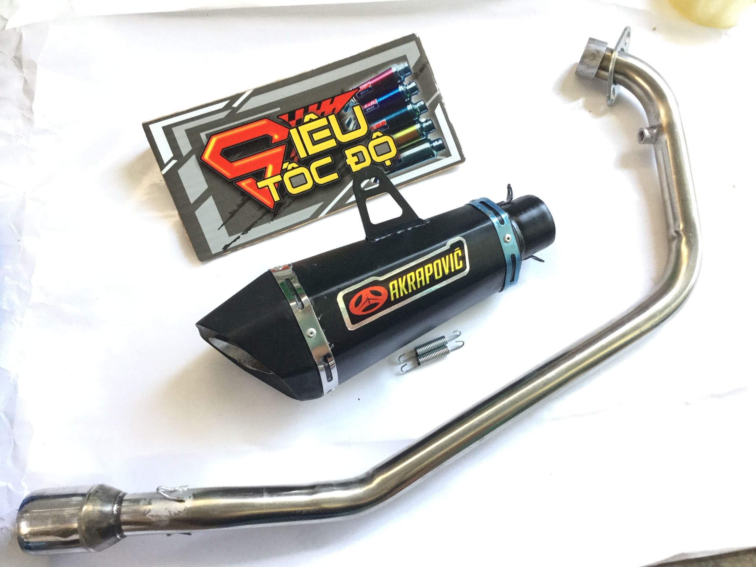 Pô AkAPOVIC đen full cổ inox thẳng gắn wave, dream, sirius, axelo, exciter, winer, sonic, raider fi, satria, gsx Sản Phẩm Chất Lượng, Gian Hàng Uy Tín, Giá Cả Cực Tốt, Mua Ngay.