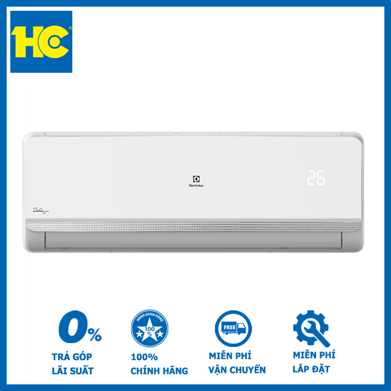 [Voucher 7% DUY NHẤT 5-7/1] [Trả góp 0%]Điều hòa Electrolux 1 chiều Inverter 9000 BTU ESV09CRR-C7 - Nhập khẩu Thái Lan - Miễn phí vận chuyển & lắp đặt - Bảo hành chính hãng