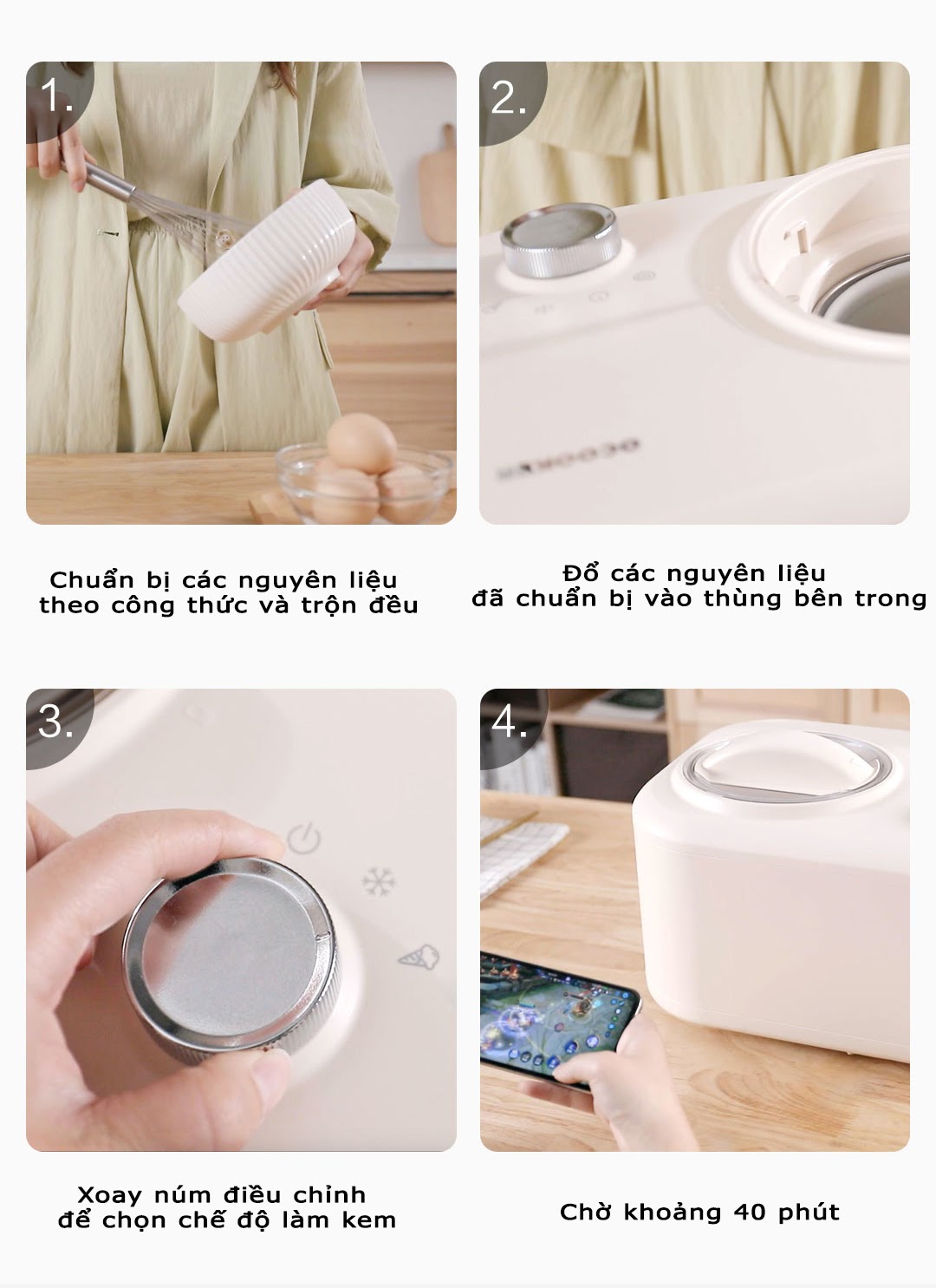 [HCM]Máy làm kem oCooker CR-BQLO1