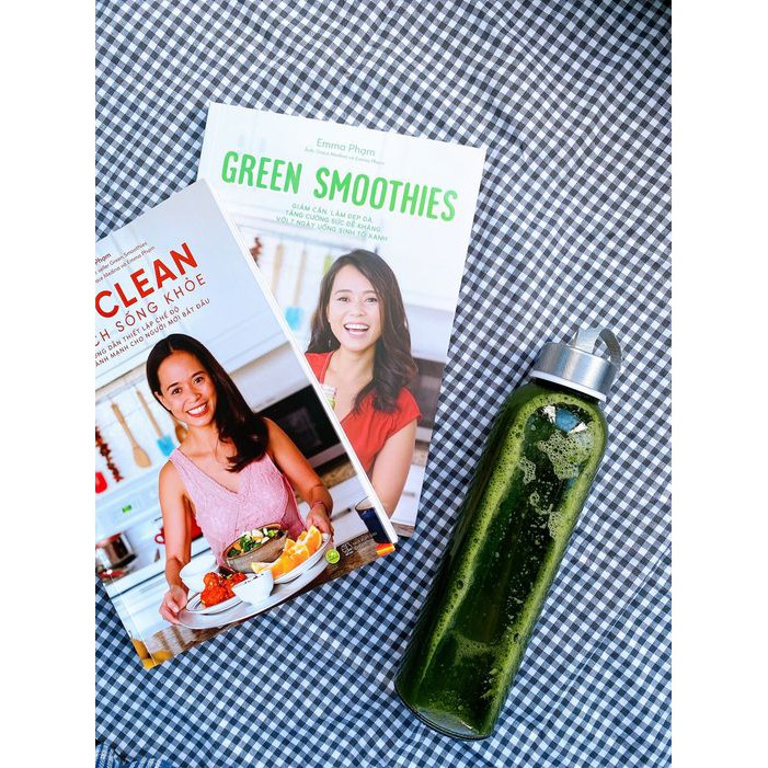 Combo 2 cuốn Eat Clean Ăn Sạch Sống Khỏe + GREEN SMOOTHIES Giảm cân, làm đẹp da, tăng cường sức đề kháng với 7 ngày uống sinh tố xanh