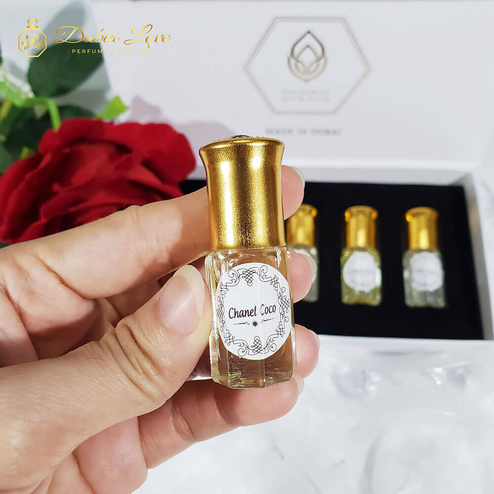Set tinh dầu nước hoa Dubai 5 chai dạng lăn