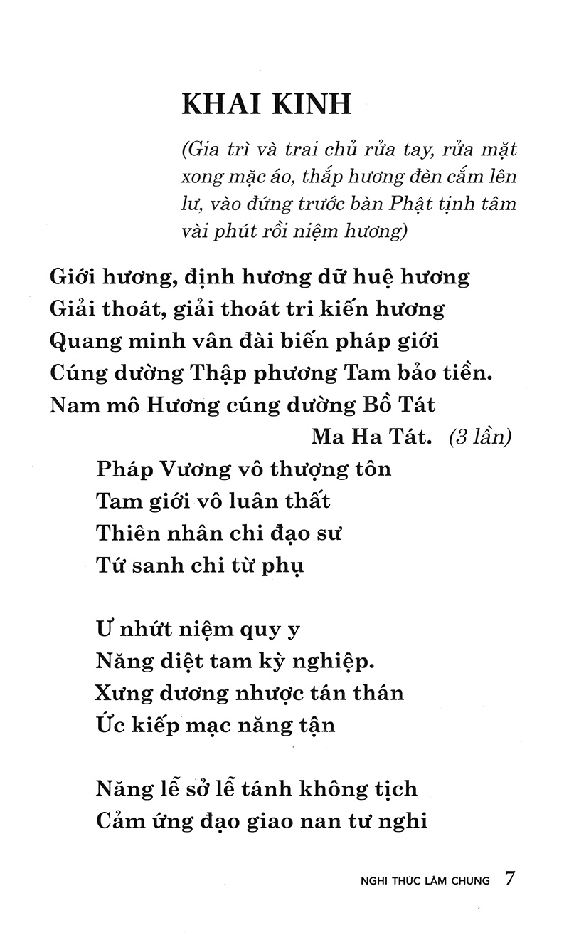 SỔ TAY NGHI THỨC LÂM CHUNG