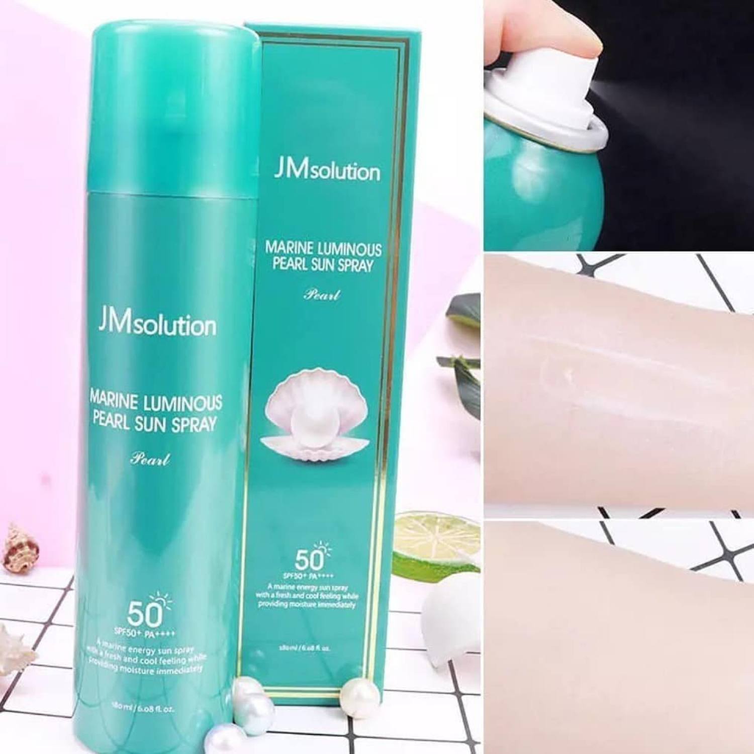 Xịt chống nắng bảo vệ da JMsolution Marine Luminous Sun Spray (180ml)