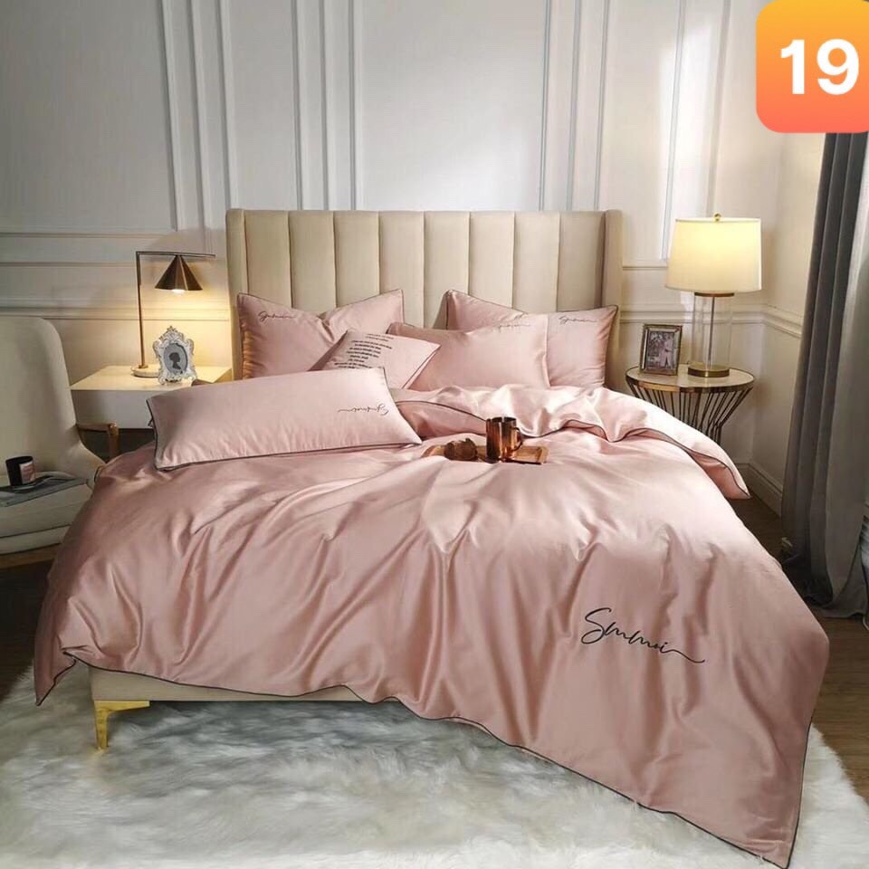 Bộ vỏ chăn ga gối Lụa SUMOI 60s cao cấp mát mịn đủ mọi kích thước từ 1m2 đến 2m*2m2