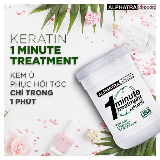 Kem ủ 1 phút One Minute Treatment Alphatra ( Usa) 1500ml(2025)
