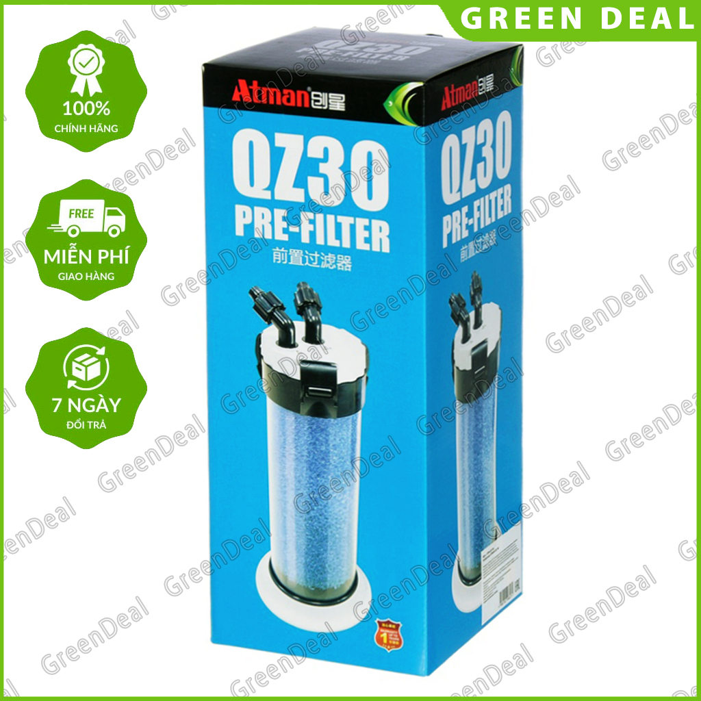 ATMAN - Pre-Filter QZ30 | Lọc phụ tăng thể tích chứa vật liệu cho hệ thống lọc hồ cá biển thuỷ sinh