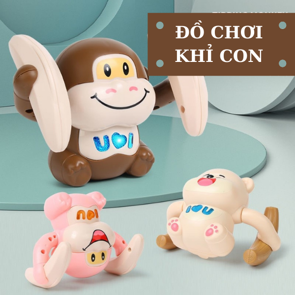 Đồ chơi con khỉ phát nhạc, có đèn, có nhạc