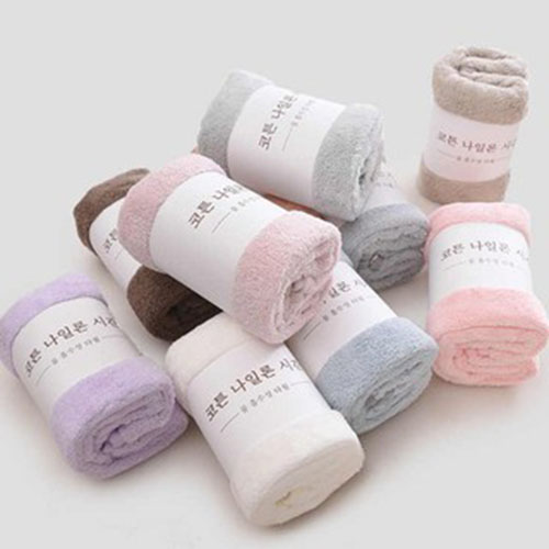Khăn mặt sợi cừu siêu mềm mịn ( Sản phẩm giao màu ngẫu nhiên)