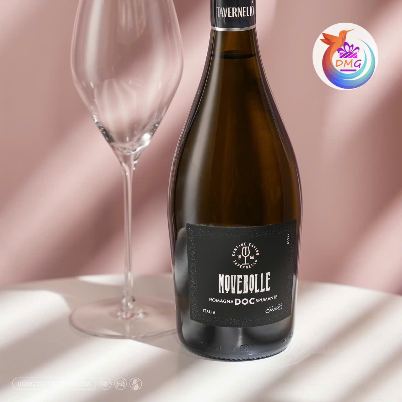 [NHẬP KHẨU] VANG SỦI TRẮNG (Ý) TAVERNELLO NOVEBOLLE BIANCO – 750ML (11.5%) – DMG WINE