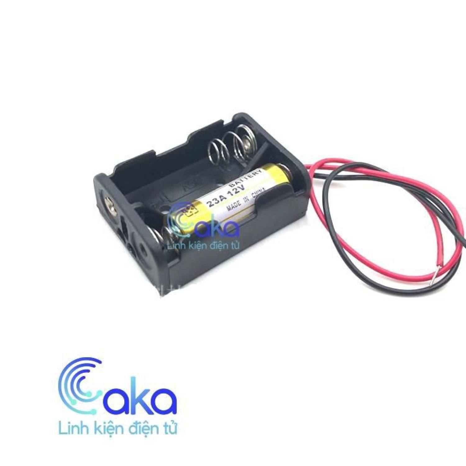 Đế pin 12v pin 23a 27a có dây