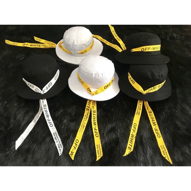 NÓN BUCKET - phối đuôi off vàng