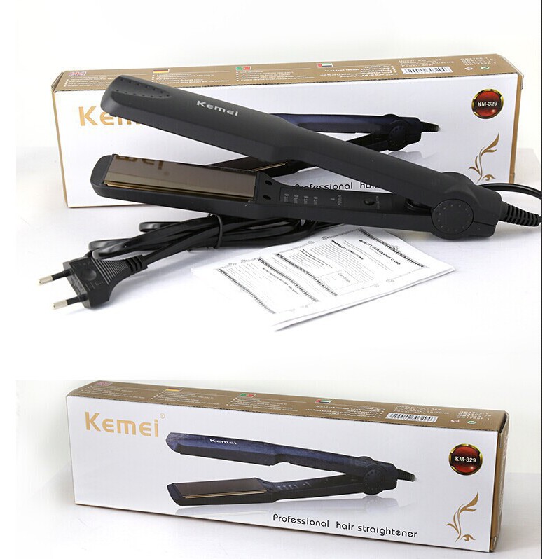 [Lấy mã giảm 10k] Máy duỗi tóc cao cấp KM-329