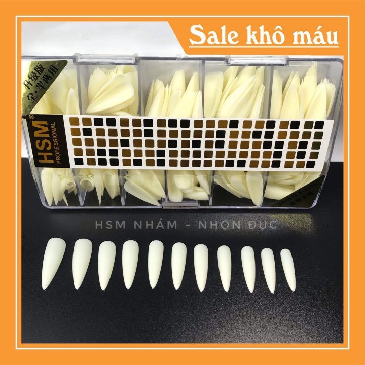 Móng úp HSM form nhọn nhám sẵn