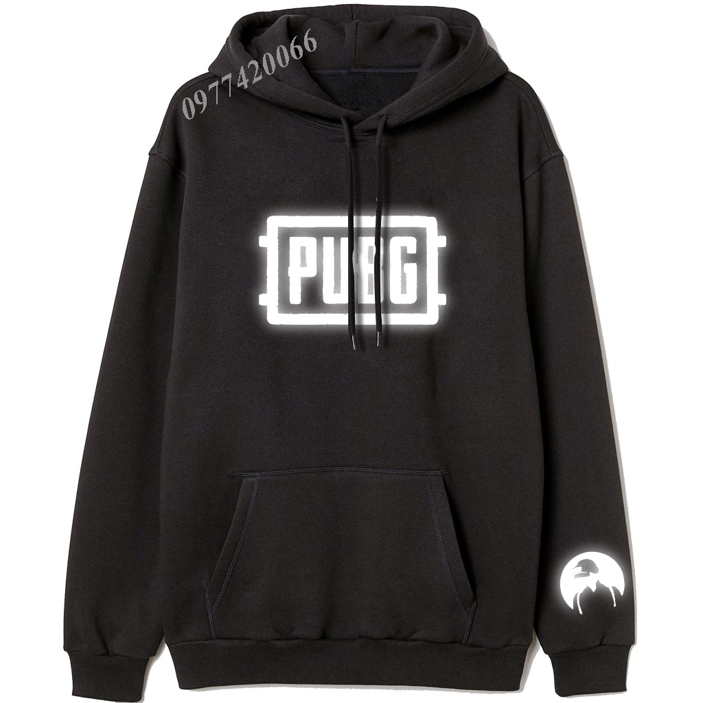 Áo PUBG phản quang, áo hoodie PUBG Phản quang, áo PUBG