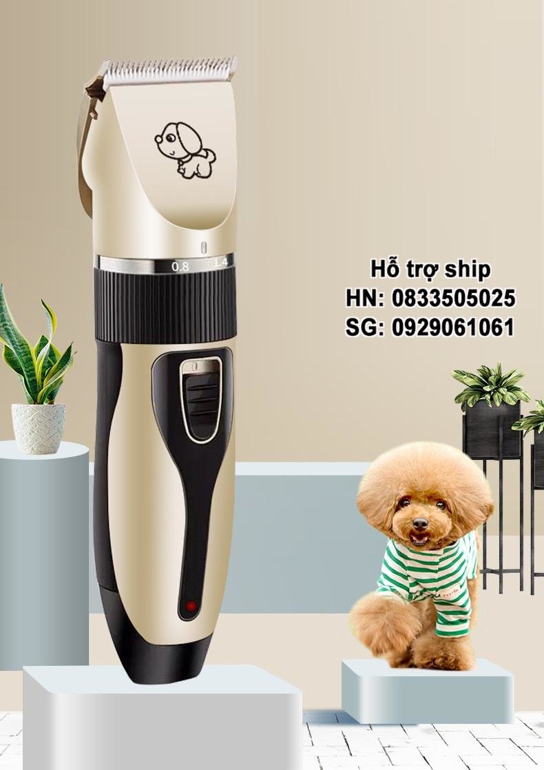 Hanpet - Tông đơ cắt tỉa lông thú cưng USB6800 (màu ngẫu nhiên) có cổng sạc USB tiện dụng máy cắt lông chó mèo / tông đơ máy cắt tóc / tông đơ máy sạc điện cắt lông mèo / tông đơ pin sạc