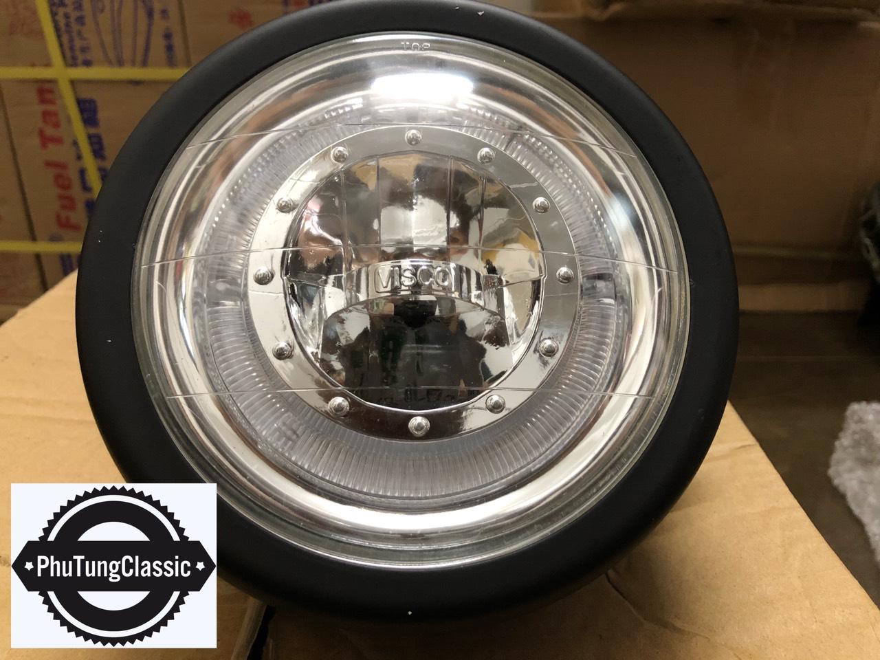 Pha Led kiểu dáng SU GN125, độ các dòng xe classic, cafe racer...