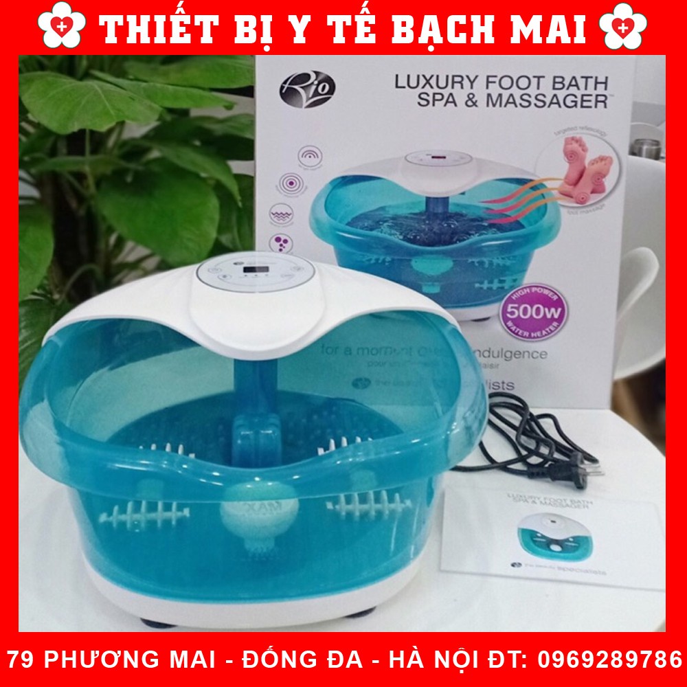 Bồn Ngâm Chân Massage Rio FTBH5 [Nhập Khẩu Anh Quốc + 02 Thảo Dược Ngâm Chân]