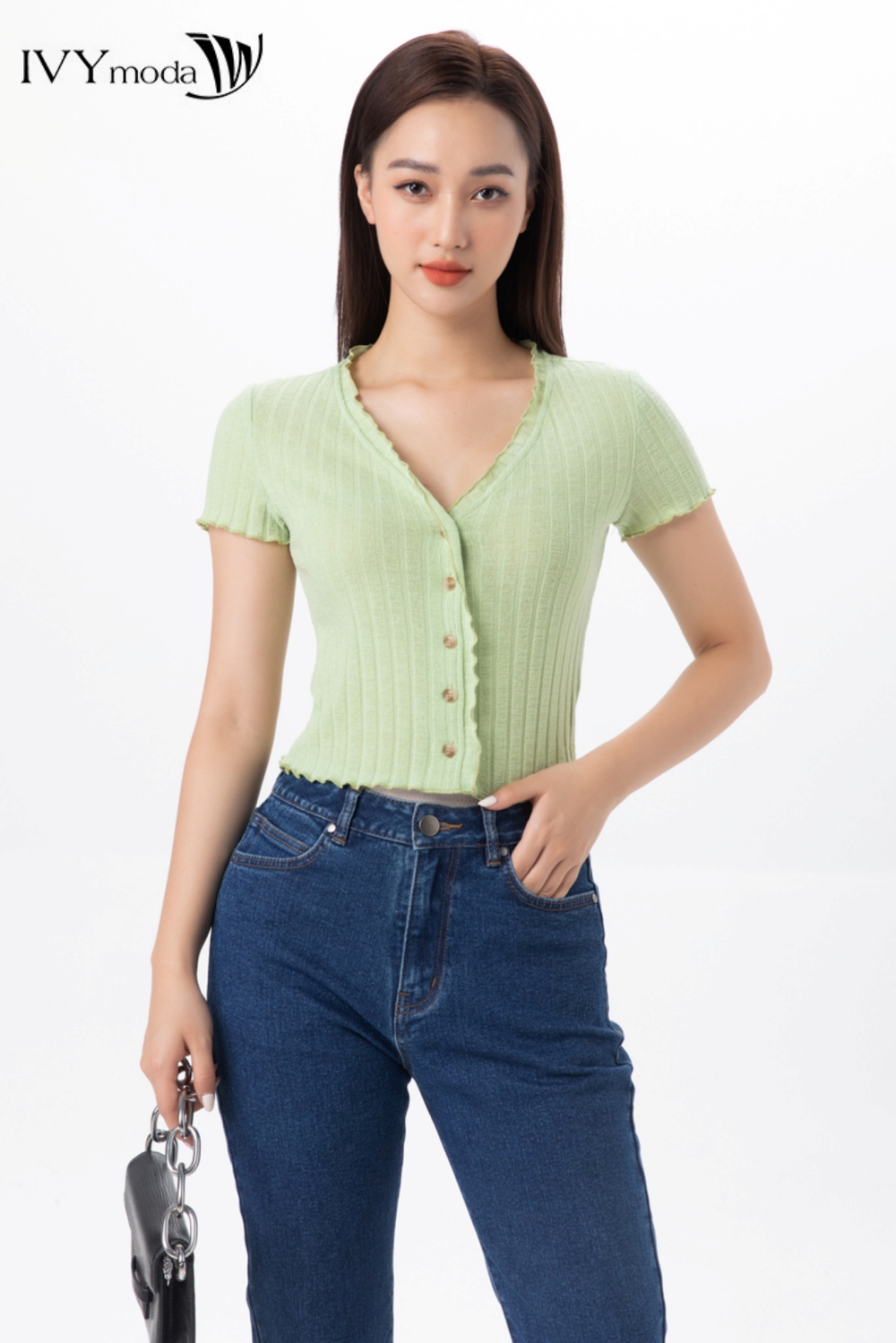 Áo thun mongtoghi Croptop IVY moda MS 57B9337